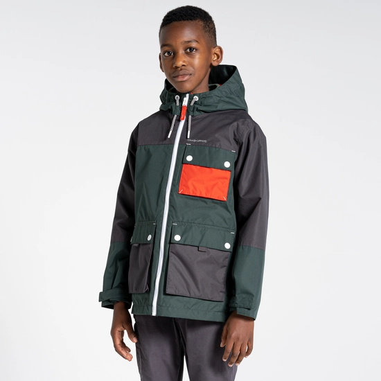 Kids' Carter Jacket | Black Pepper / Spruce Green