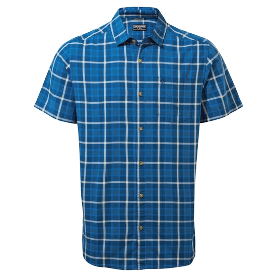 Men's Menlo Short Sleeved Shirt | Spruce Green Marl
