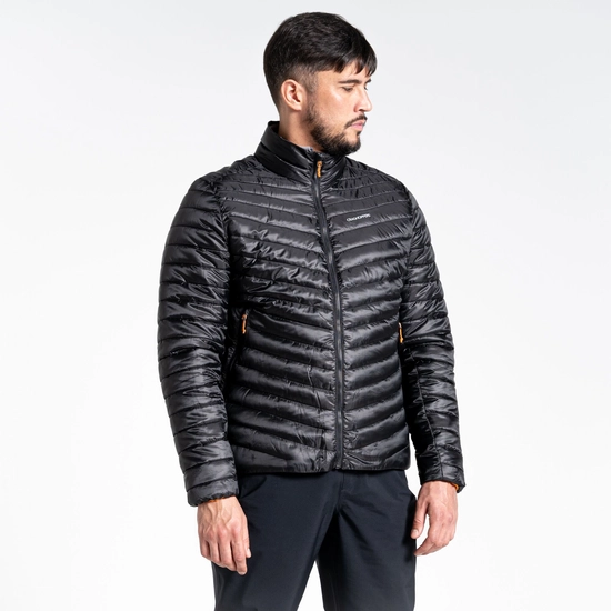 Men's Insulated ExpoLite Jacket | Black / Magma Orange