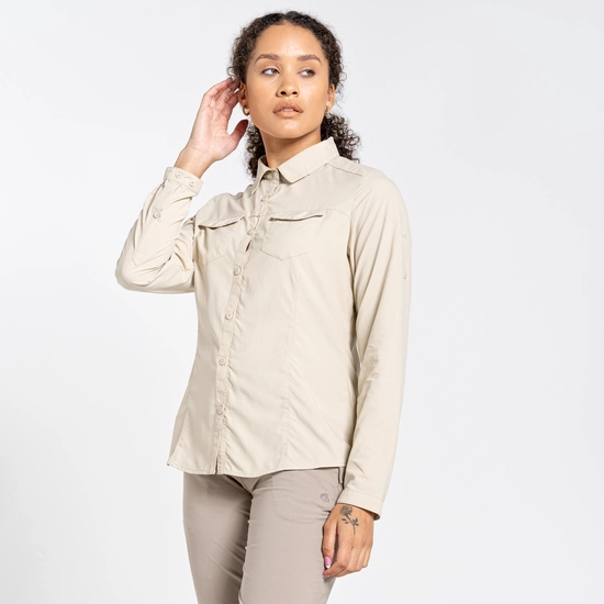 Women's Nosilife Adventure II Long Sleeved Shirt | Desert Sand
