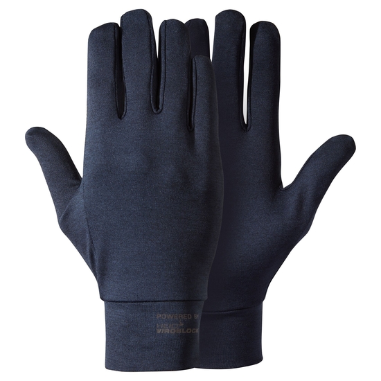 HeiQ Viroblock Gloves | Blue Navy Marl