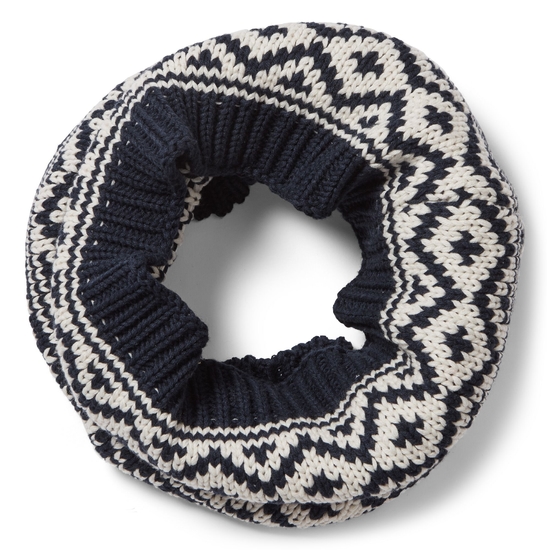 Fairisle Snood | Blue Navy / Calico