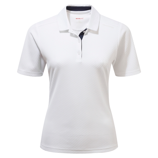 Women's Nosilife Short Sleeved Polo | White