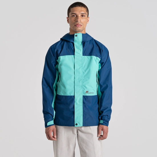 Dustin Waterproof Jacket | Poseidon Blue / Ocean Green