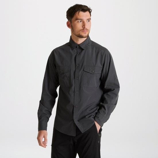 Men's Expert Kiwi Long Sleeved Shirt | Carbon Grey