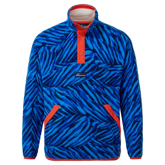 Acanto Overhead Fleece | Falls Blue Print