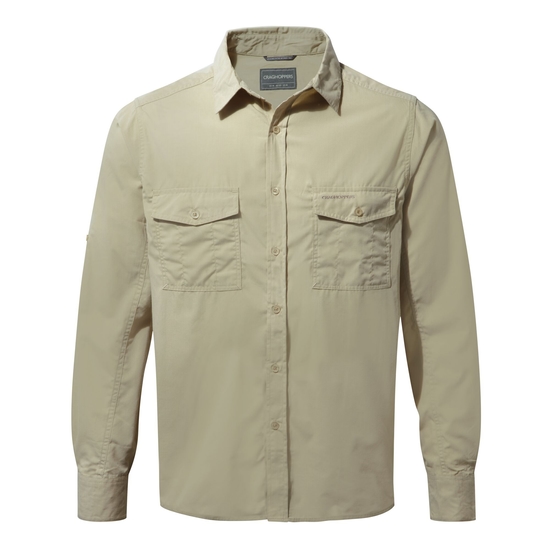 Men's Kiwi Long Sleeved Shirt | Oatmeal