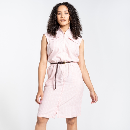 Women's Nosibotanical Nicolet Dress | Pink Clay Stripe