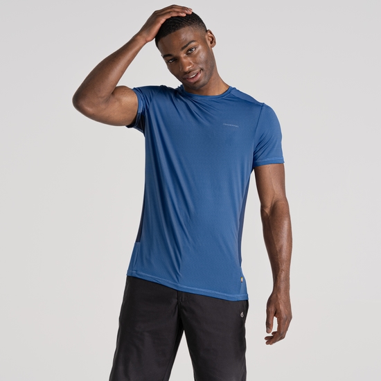 Men's Atmos Short Sleeved T-Shirt | Bolt Blue