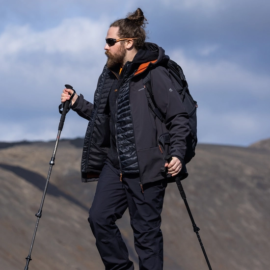 Men's Tripp Hooded Jacket | Black Pepper / Potters Clay