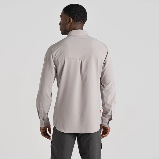 Men's NosiLife Eiger Long Sleeved Shirt | Parchment