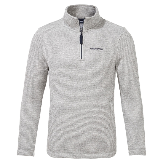 Kids' Shiloh Half Zip Fleece | Lunar Grey Marl