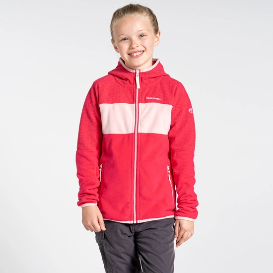 Kid's Linden Hooded Fleece Jacket | Orchid Flower