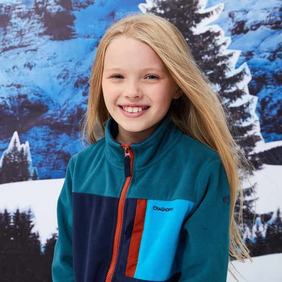 Kid's Tama Jacket | Sacramento Green / Blue Navy