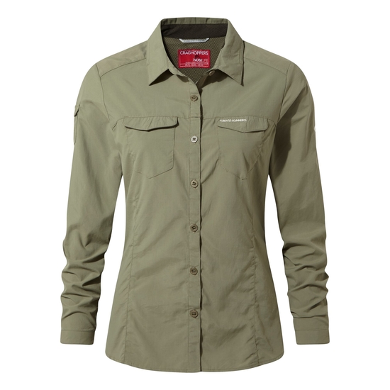 Women's Nosilife Adventure II Long Sleeved Shirt | Soft Moss