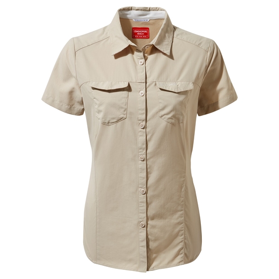 Women's Nosilife Adventure II Short Sleeved Shirt | Desert Sand