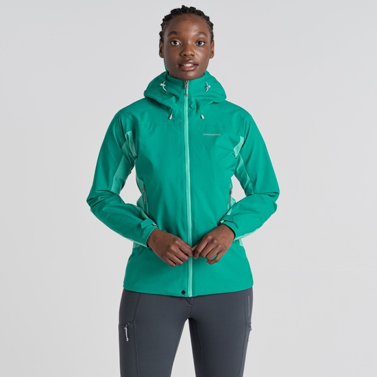 Women's Dynamic Waterproof Pro II Jacket | Mystic Green / Ocean Green