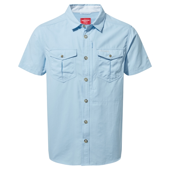 Men's Nosilife Adventure II Short Sleeved Shirt | Harbour Blue