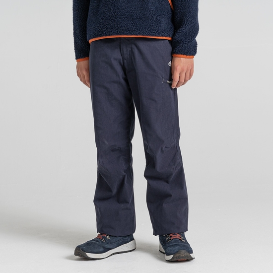 Kid's Winter Lined Kiwi Cargo Trousers | Dark Navy