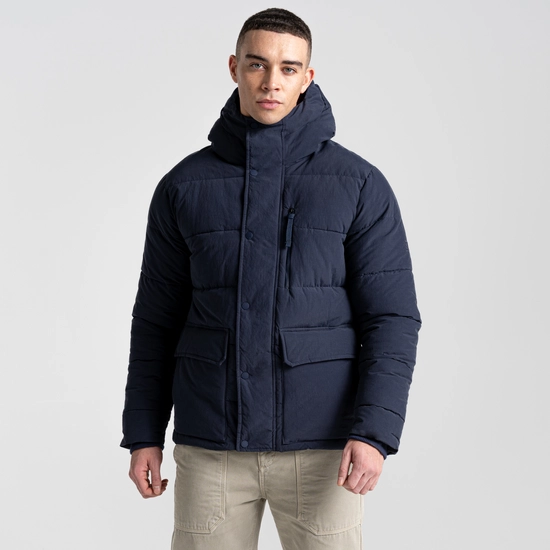 Men's Dunbeath Insulated Hooded Jacket | Blue Navy