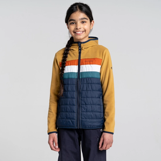 Kid's Brady Hybrid Jacket | Gingko Yellow / Blue Navy
