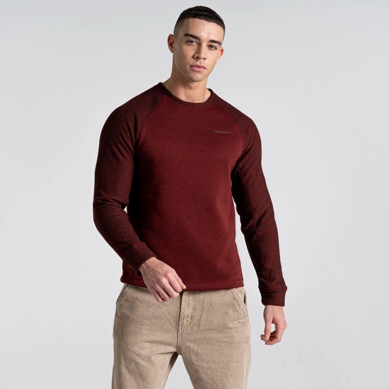 Men's Barker Jumper | Mahogany Marl
