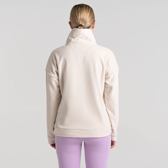 Women's Polartec Caprice Full Zip Fleece | Ecru