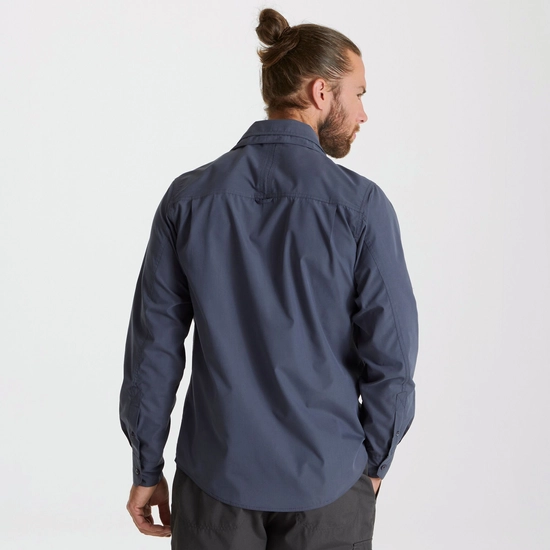 Men's Kiwi Long Sleeved Shirt | Ombre Blue