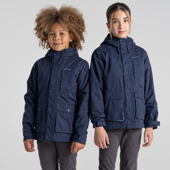 Kid's Roscoe Waterproof Jacket | Blue Navy