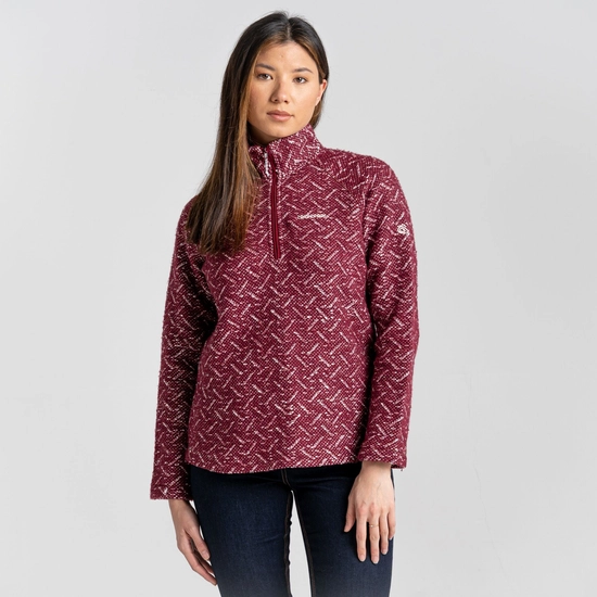 Women's Talladale Half Zip Fleece Jacket | Morello