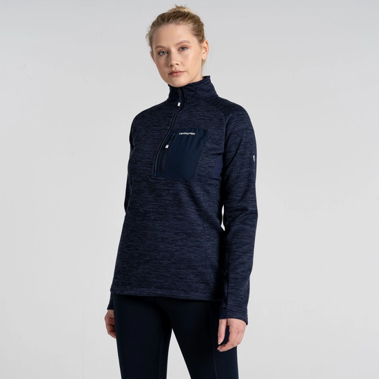 Women's Trina Half Zip Fleece | Blue Navy