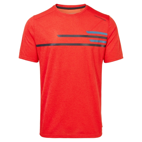 Men's NosiLife Pro Active Short Sleeved T-Shirt | Lava Red