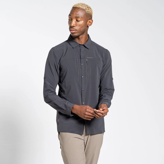 Men's Nosilife Pro IV Long Sleeved Shirt | Black Pepper