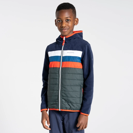Kid's Brady Hybrid Jacket | Blue Navy / Spruce Green