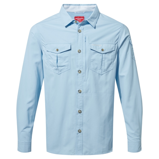 Men's Nosilife Adventure II Long Sleeved Shirt | Harbour Blue