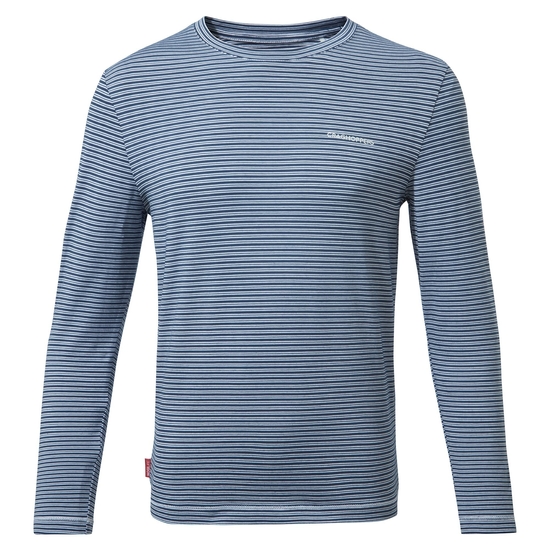 Kid's Nosilife Jago Long Sleeved T-Shirt | Blue Navy / Optic White