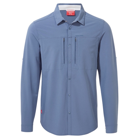 Men's Nosilife Pro IV Long Sleeved Shirt | Salton Blue