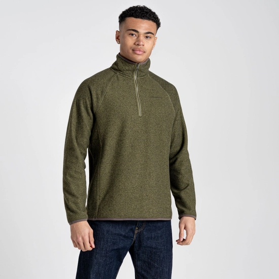 Men's Durrus Half Zip Fleece | Loden Green