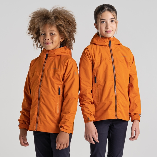 Kid's Tobin Waterproof Jacket | Canyon Orange