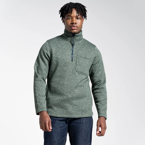 Men's Barona Half Zip Fleece | Spruce Green Marl