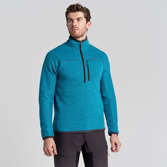 Men's Torney Half Zip Fleece | Scuba Blue