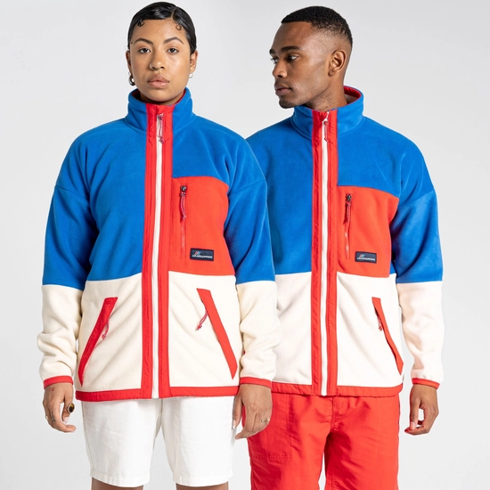 Welwood Fleece Jacket | Falls Blue / Ecru