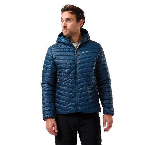 Men's Insulated ExpoLite Hooded Jacket | Poseidon Blue