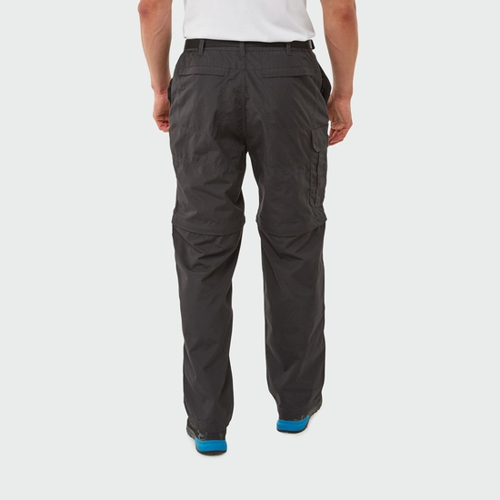 Men's Kiwi Convertible Trousers | Black Pepper