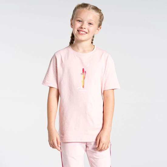 Kid's Tate Short Sleeved T-Shirt | Pink Clay Cactus