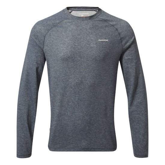 NosiLife Bayame II Long-Sleeved T-Shirt | Soft Navy Marl