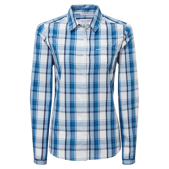 Women's Kiwi II Long Sleeved Shirt | Yale Blue Check