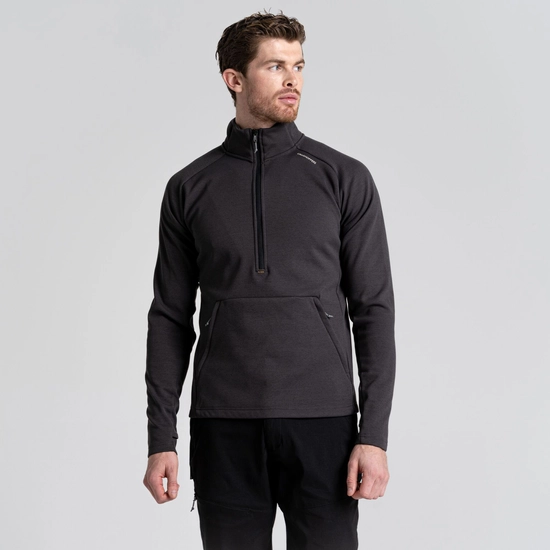 Men's Dynamic Pro Half zip Fleece | Black Pepper Marl