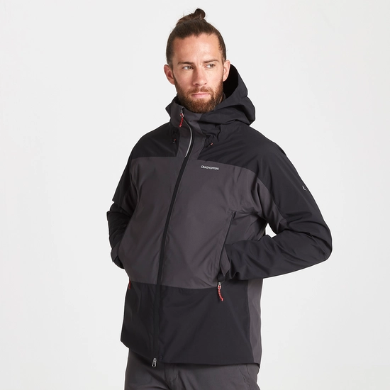 Men's Waterproof Gryffin Jacket | Black / Black Pepper