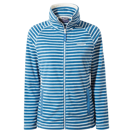 Women's Ella Fleece Jacket | Yale Blue Stripe